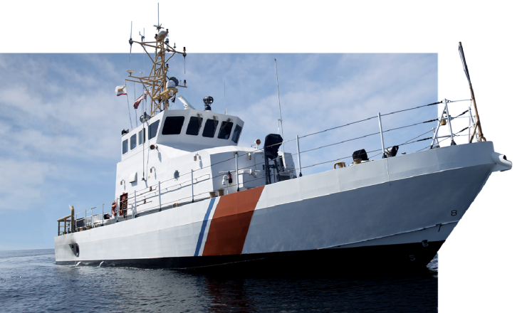 Coast Guard cutter underway